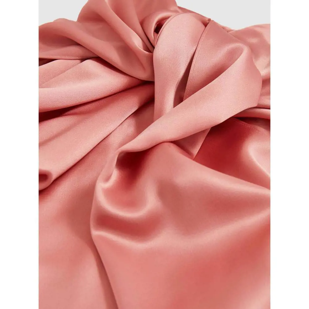 REISS FAE Satin Cape Maxi Dress